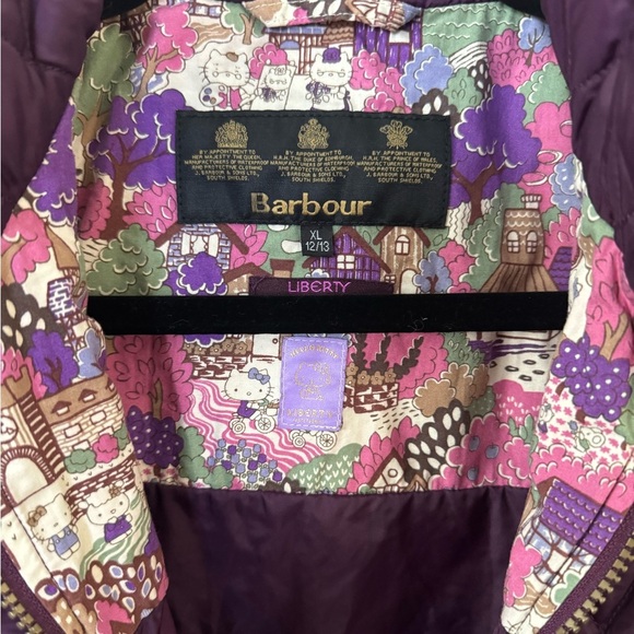Barbour Liberty Hello Kitty Girls Quilted Vest Size XL 12/13 Rare Collab Y2K VTG - Picture 4 of 4